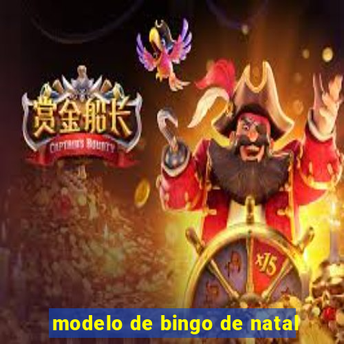 modelo de bingo de natal